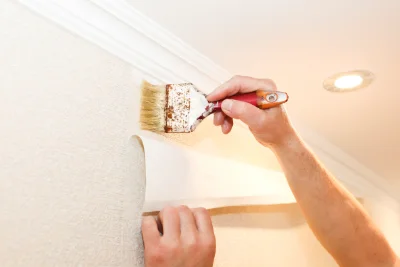 Pose de papier peint à Wingen — revêtements muraux et toiles de verre